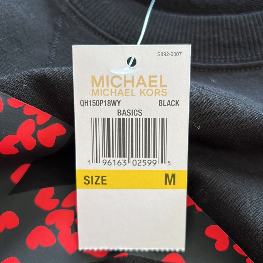 MICHAEL Michael Kors Black Sweatshirt with Red Logo - Picture 6 of 6